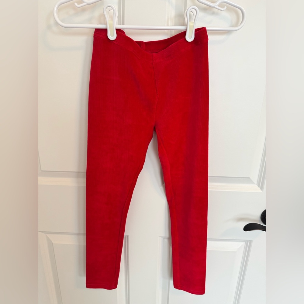 Hanna Andersson Vibrant Red Kids Leggings
